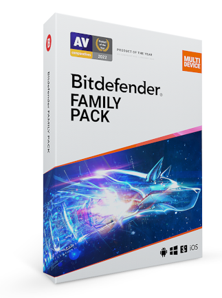 Bitdefender Total Security Family Pack (PC, Mac) (15 Devices, 1 Year)  - Bitdefender Key - EUROPE