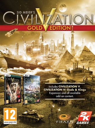 Sid Meier's Civilization V: Gold Edition (PC) - Steam Key  - EUROPE