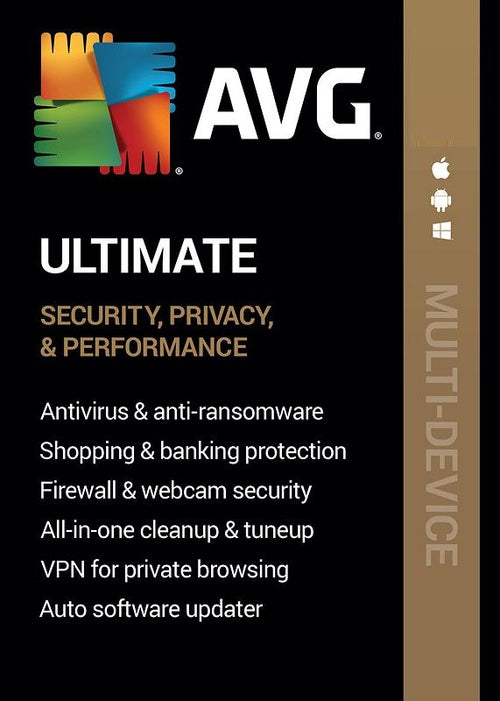 AVG Ultimate Multi-Device (10 Devices, 1 Year) + VPN - AVG Key - GLOBAL